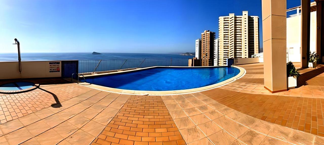 Spectacular Sea Views 2 Bedrooms In Villa Marina Benidorm Dış mekan fotoğraf